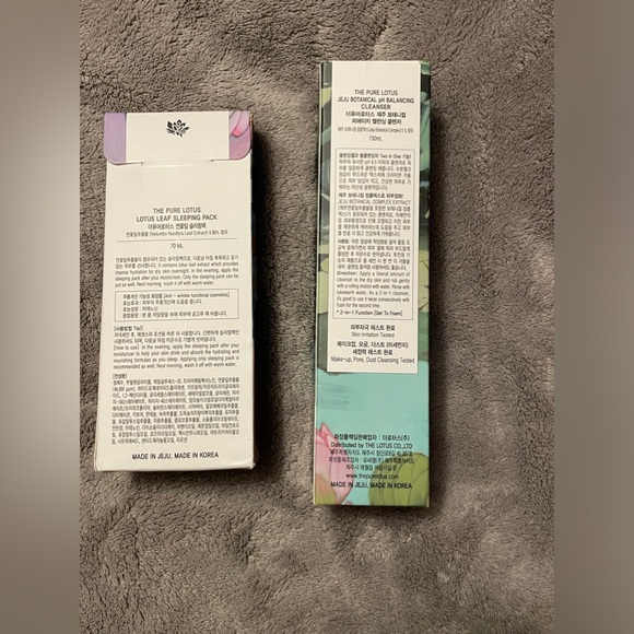 The Pure Lotus Set: pH Balancing Cleanser & Lotus Leaf Sleep Pack | NIB - Picture 3 of 13
